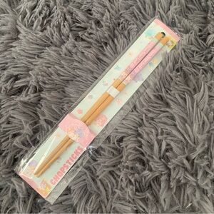 BNIB Sanrio 22cm Wooden Chopsticks Little Twin Stars Kiki Lala